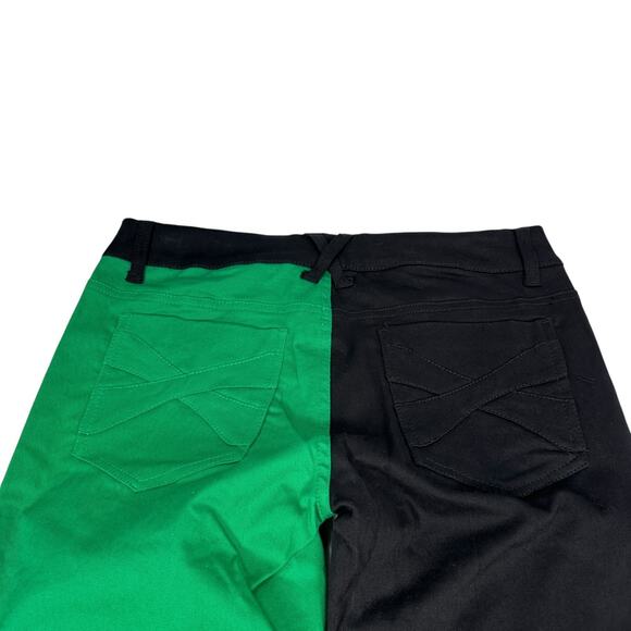 Royal Bones by Daang Gothic Emo Punk Pants Women’s 9 Black Green Stretch Pockets - Picture 3 of 10